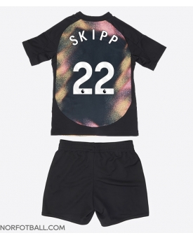 Billige Fotballdrakt Leicester City Oliver Skipp #22 Replika Bortedraktsett Barn 2024-25 Kortermet (med bukser)